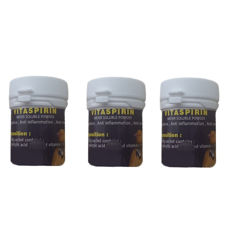 پودر ویتامین سی آسپرین پرنده مدل VITASPIRIN054 وزن 54 گرم مجموعه 3 عددی