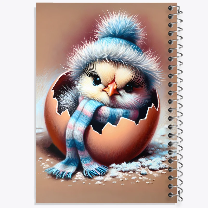 دفتر مشق 100 برگ خندالو طرح جوجه کد F7112