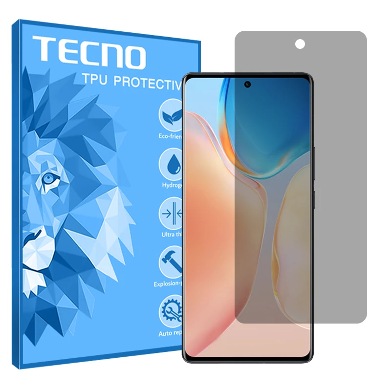 محافظ صفحه نمایش حریم شخصی تکنو مدل Resistant مناسب برای گوشی موبایل ویوو X70 Pro Plus