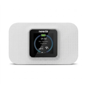 مودم قابل حمل 4g lte نتربیت مدل nwr-940x با باتری 3000 میلی آمپر، پشتیبانی همزمان تا 32 کاربر، فناوری wi-fi 6، سرعت دانلود 150mbps و امنیت wpa3 با صفحه نمایش 2 اینچ و درگاه usb type-c