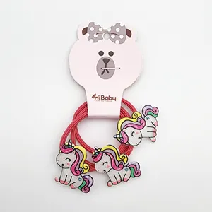 کش مو دخترانه مدل یونیکورن کد 623L بسته 3 عددی