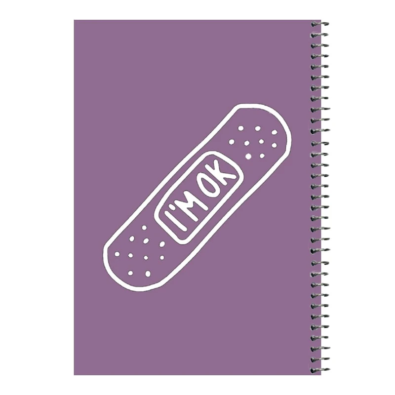 دفتر مشق 80 برگ اس جی مدل چسب زخم کد۱     