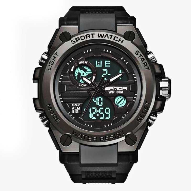 ساعت مچی دیجیتال مردانه مدل دوزمانه008 ساعت مچی دیجیتال مردانه مدل دوزمانه008