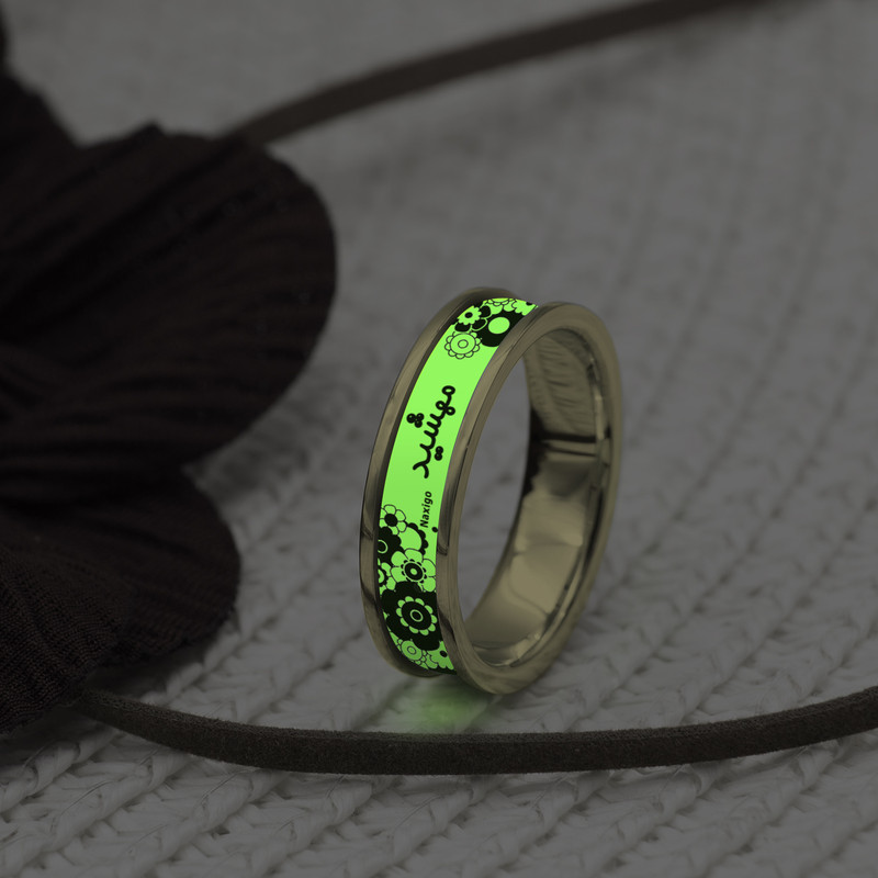 انگشتر ناکسیگو مدل شب تاب طرح مهشید کد RT15075