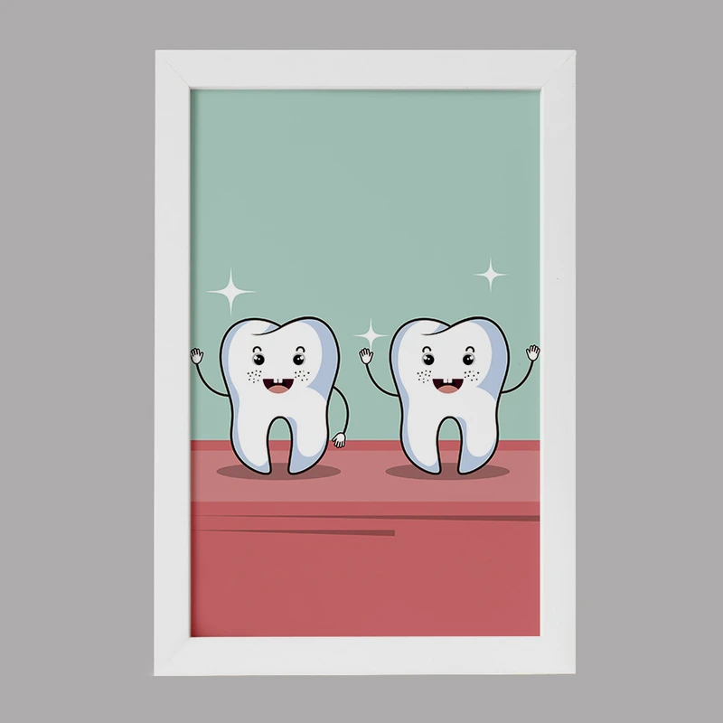 تابلو کودک خندالو مدل دندان و دندان پزشکی کودکانه کد 36759