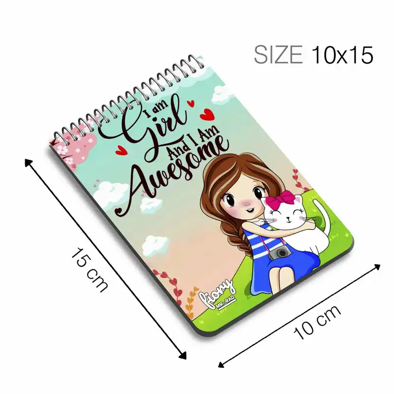 دفترچه یادداشت مستر راد طرح دختر فانتزی مدل  angel کد fiory 1810