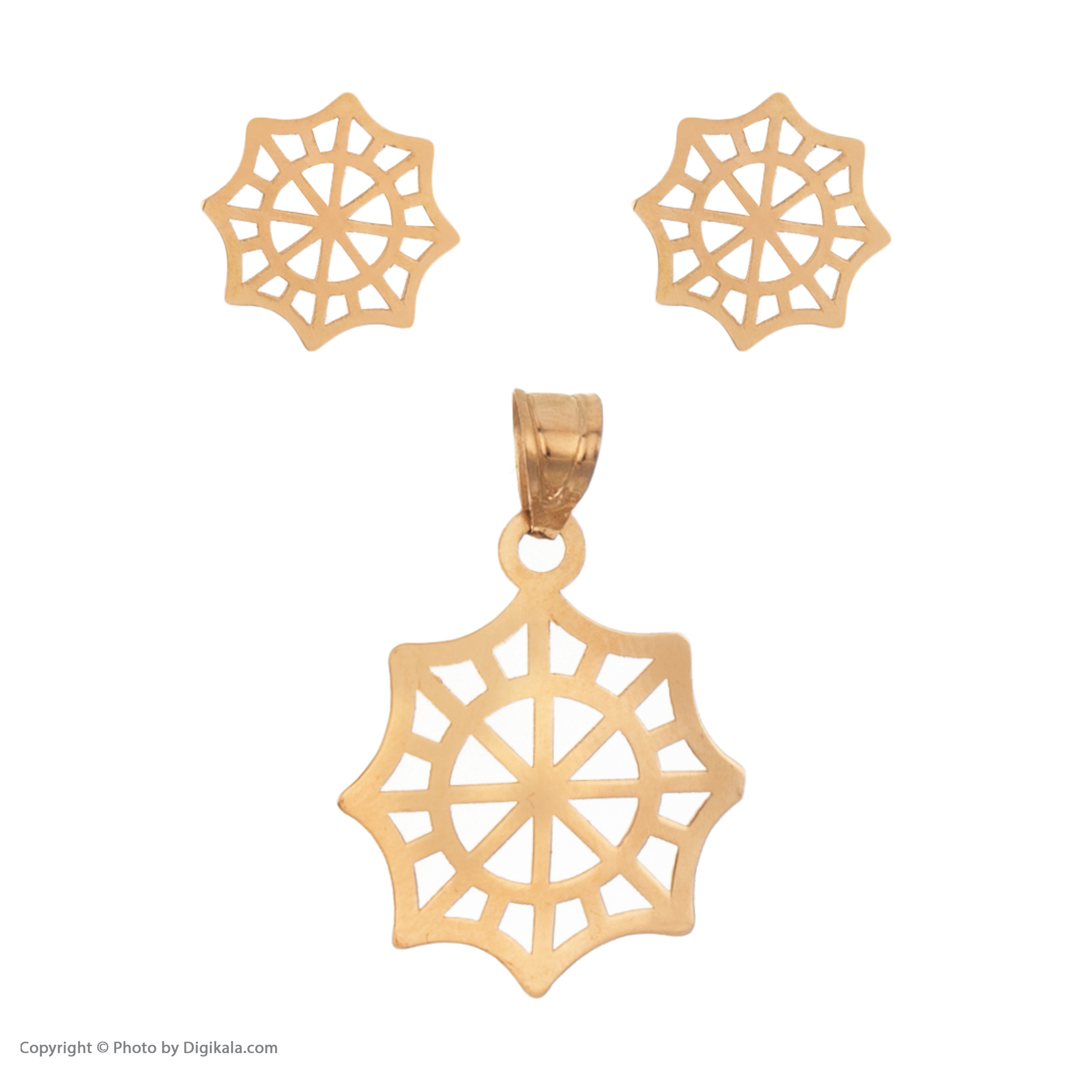 نیم ست طلا 18 عیار زنانه مایا ماهک مدل MS0472