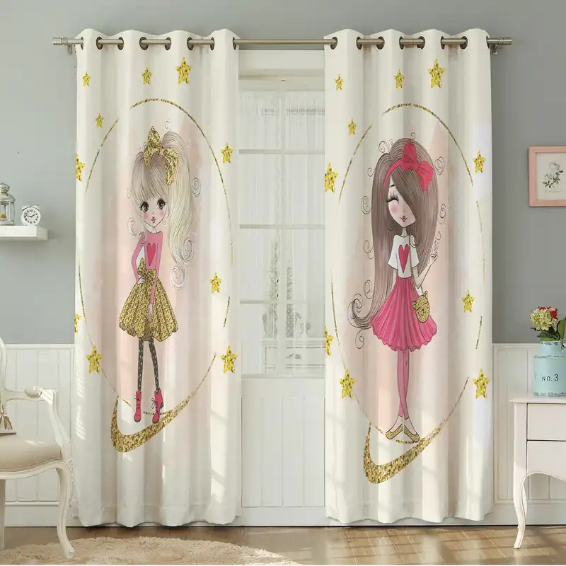 پرده نیروانا طرح کودک مدل مخمل کد 8575 سایز 140×280 سانتی متر