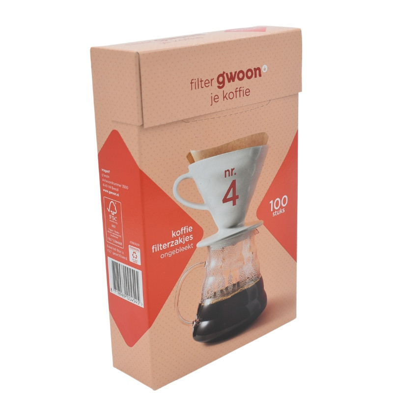 فیلتر قهوه کد 04 مجموعه 100 عددی