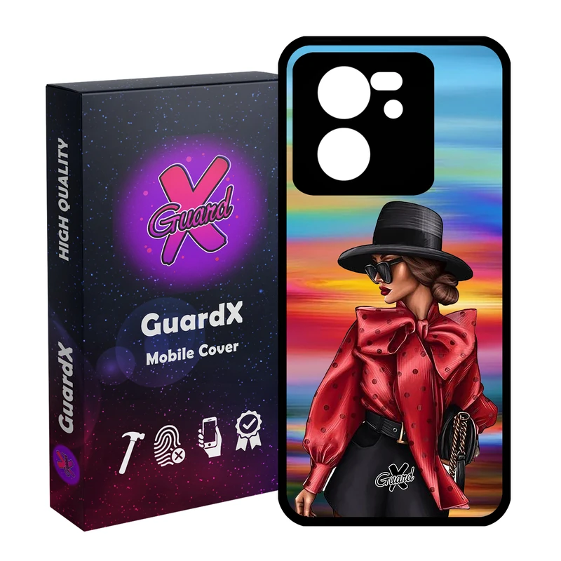 کاور گارد ایکس طرح Girl مدل Glass10086 مناسب برای گوشی موبایل شیائومی 13T/13T Pro/Redmi K60 Ultra