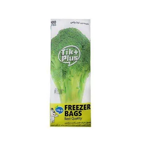 کیسه فریزر تیک پلاس مدل  Broccoli بسته 100 عددی