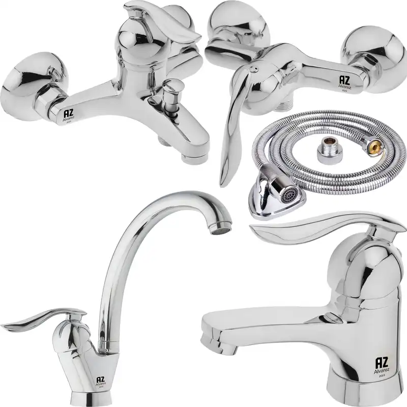 ست شیرآلات الوارس صنعت مدل ملینا K890 مجموعه 6 عددی