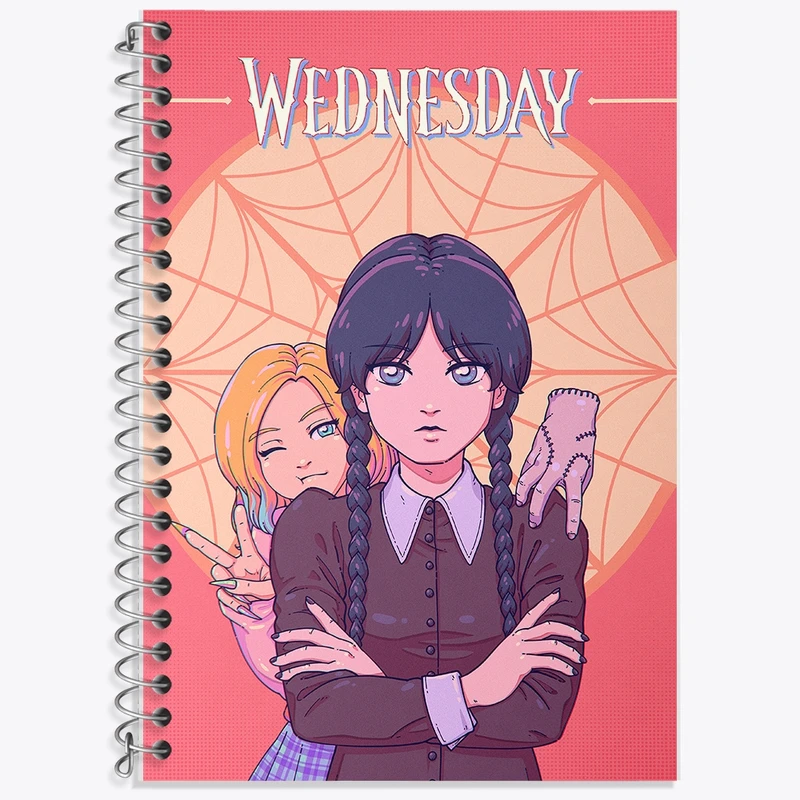 دفتر لغت 50 برگ خندالو طرح ونزدی (Wednesday) کد F2444