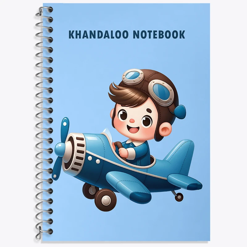 دفتر لغت 50 برگ خندالو طرح پسر خلبان کد N5921
