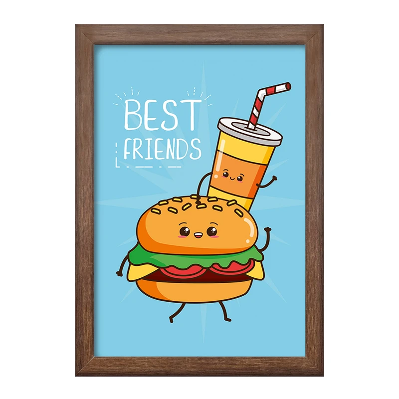 تابلو خندالو طرح فست فود (Fast Food) کد 36557