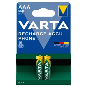 باتری نیم قلمی قابل شارژ وارتا مدل ACCU power Ready-to-use 550  بسته 2 عددی
