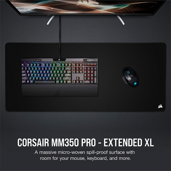 ماوس پد مخصوص بازی کورسیر مدل MM350 PRO SPILL EXTENDED XL