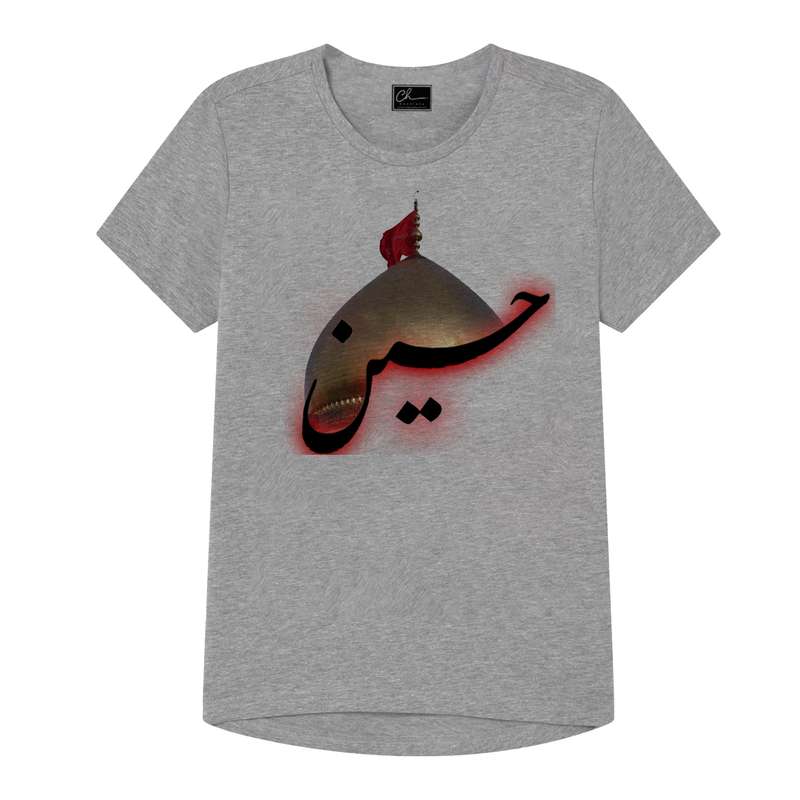 تی شرت پسرانه مدل یا حسین  کد J31 رنگ طوسی