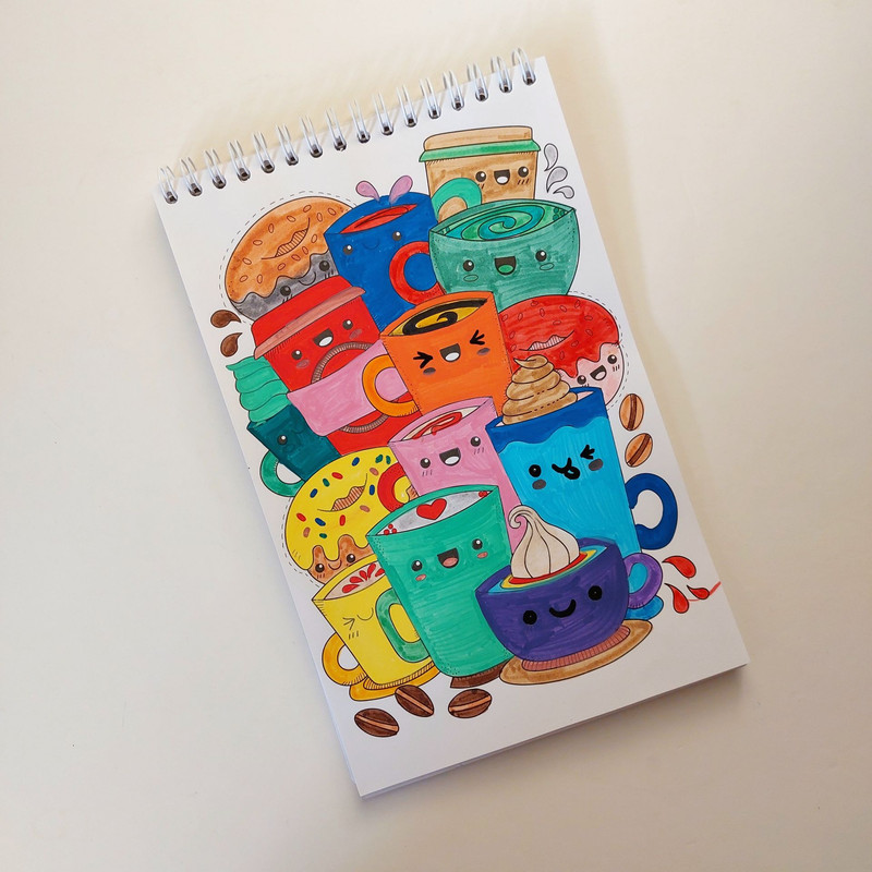 دفتر رنگ آمیزی 16 برگ سیمی مدل دفتر رنگ امیزی بزرگسال