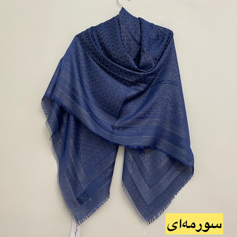 روسری زنانه مدل نخی ژاکارد لمه دار