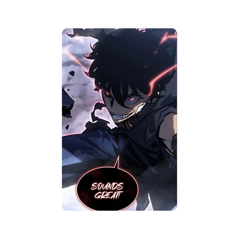 استیکر کارت مدل انیمه طرح سولو لولینگ سونگ جین وو solo leveling sung jin woo کد 5401