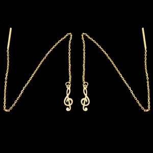 گوشواره طلا 18 عیار زنانه طلای مستجابی مدل سل کد 34