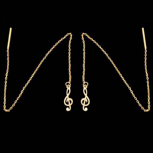 گوشواره طلا 18 عیار زنانه طلای مستجابی مدل سل کد 34
