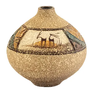 گلدان سرامیکی طرح سیلک مدل گوی کد 2