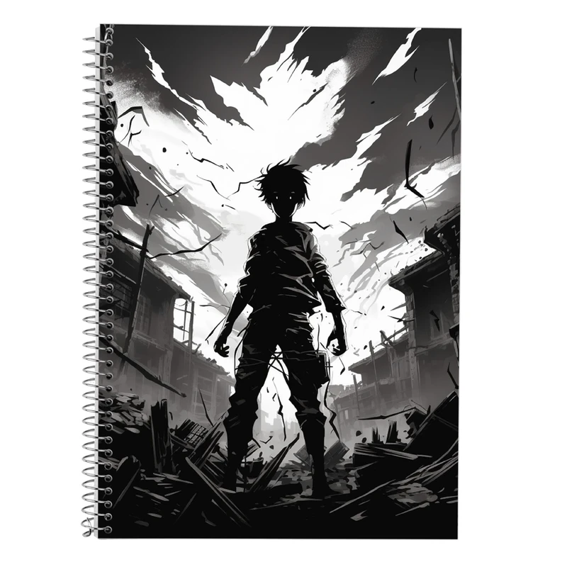 دفتر زبان 50 برگ مدوپد مدل دوخط طرح تایتان Titan کد DF11919