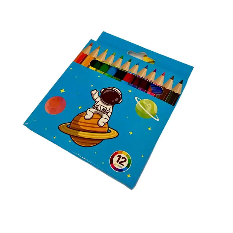 مداد رنگی 12 رنگ مدل مینی طرح فضانورد