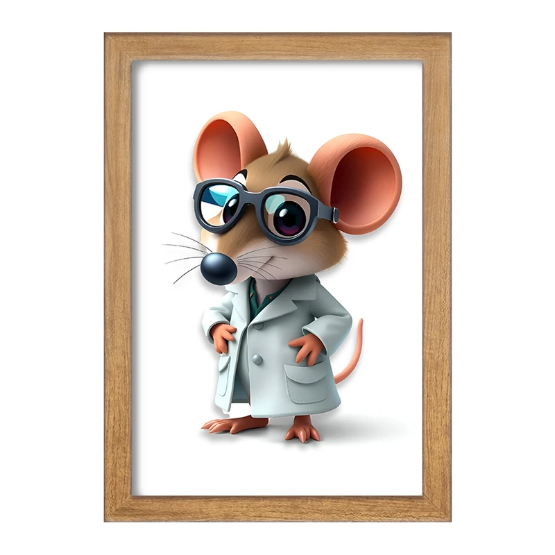 تابلو خندالو مدل موش دکتر کد F8028