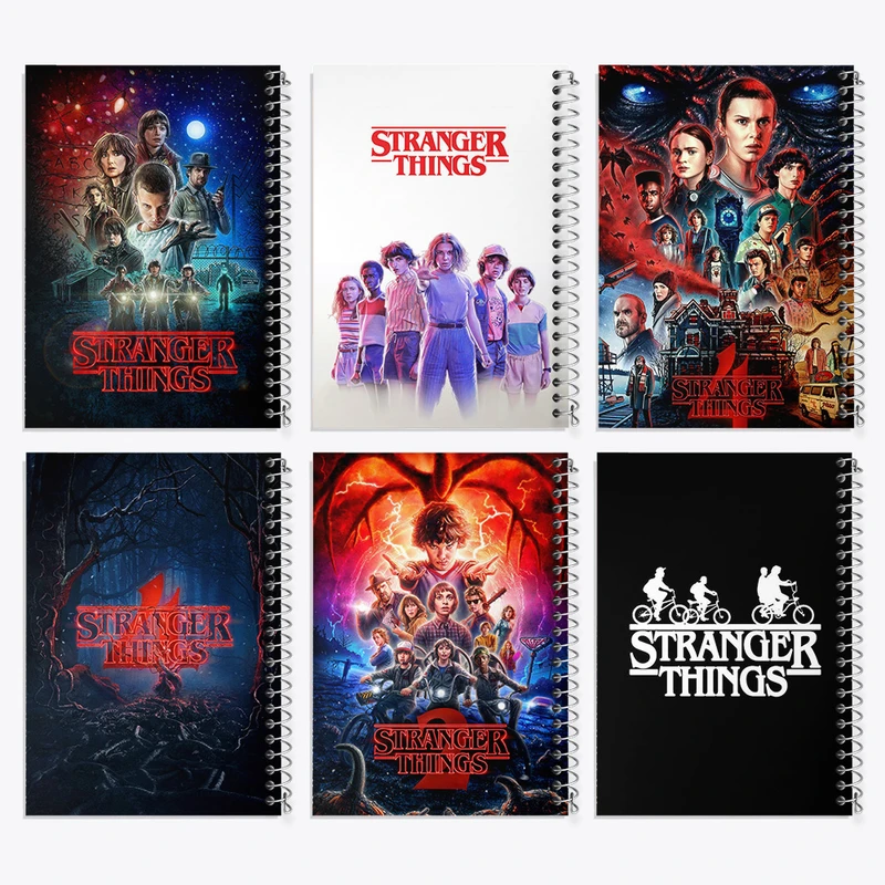 دفتر مشق 50 برگ خندالو طرح استرنجر تینگز (Stranger Things) کد 743 مجموعه 6 عددی