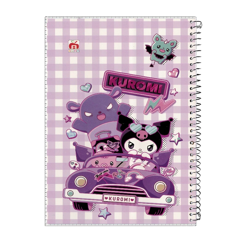 دفتر 40 برگ آلما طرح KUROMI مدل طلقی کد 7413