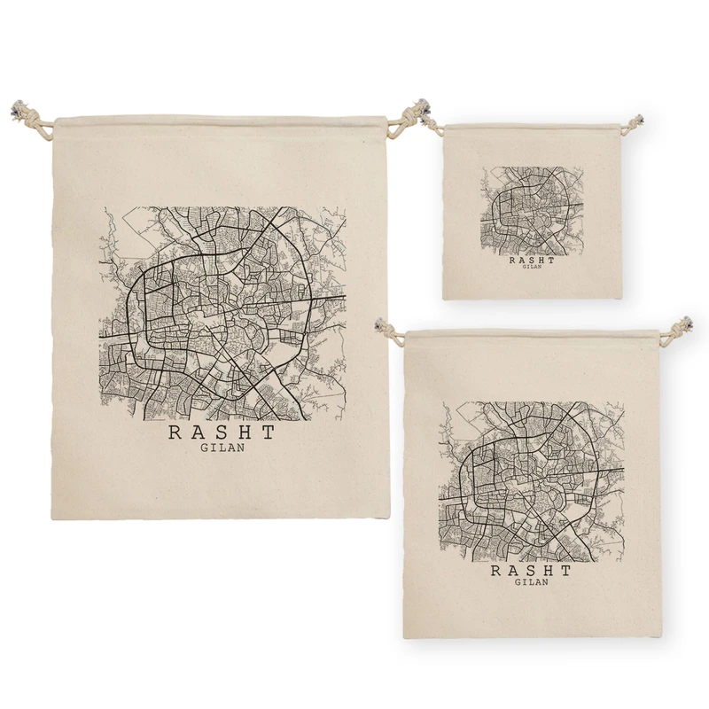 نظم دهنده ترمه طراحان ایده مدل نقشه شهر رشت کد map0524 مجموعه سه عددی