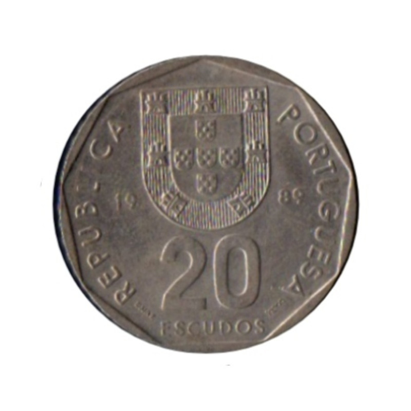 سکه تزیینی طرح 20 اسکودو پرتغال مدل 1989 میلادی