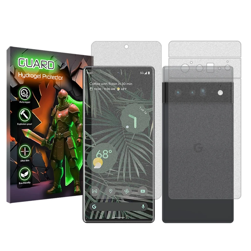محافظ صفحه نمایش مات گارد مناسب برای گوشی موبایل گوگل Pixel 6 Pro به همراه محافظ پشت گوشی