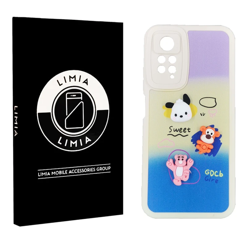 کاور لیمیا مدل فانتزی لنزدار ژله ای طرح عروسکی برجسته مناسب برای گوشی موبایل شیائومی Redmi Note 12 Pro 4G