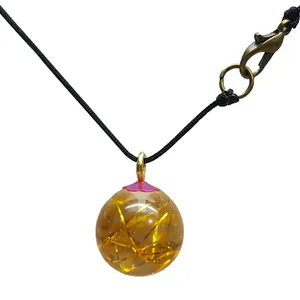 گردنبند دخترانه مدل نخ توپی
