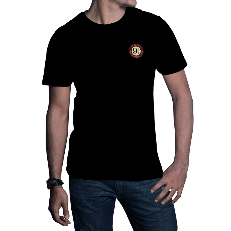 تی‌شرت آستین کوتاه مردانه طرح هری پاتر رنگ مشکی