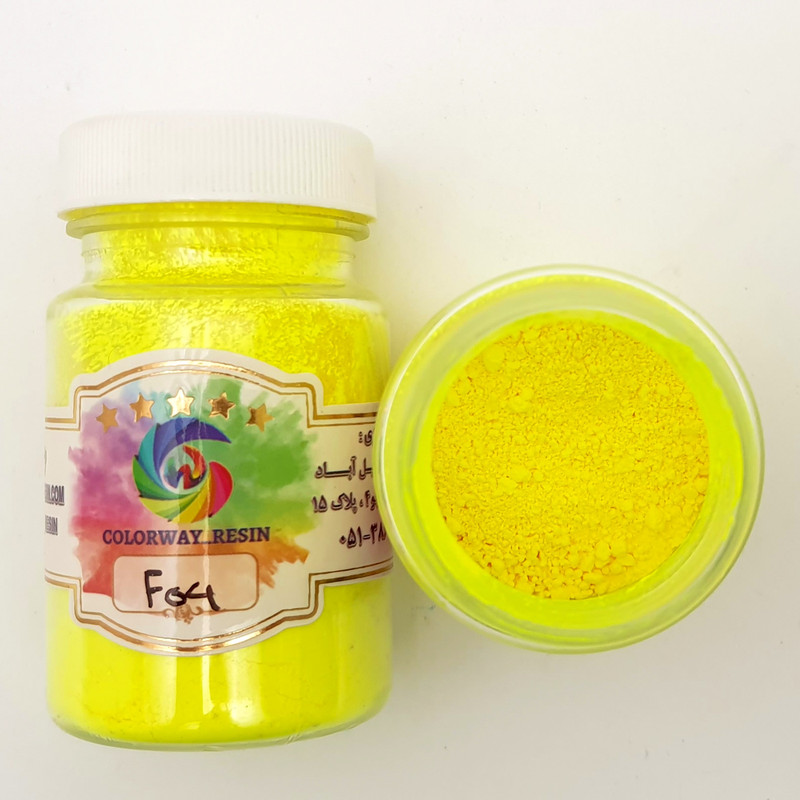 پودر رنگ رزین کالروی مدل فلورسنت حجم 35 میلی‌لیتر