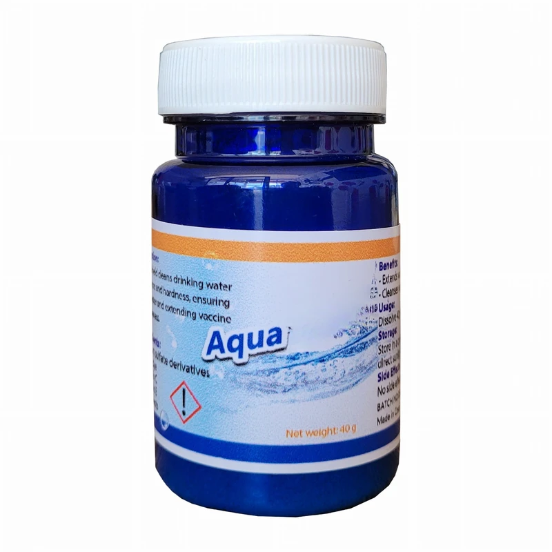 پودر محافظ واکسن پرندگان آکوا کد 040 وزن 40 گرم