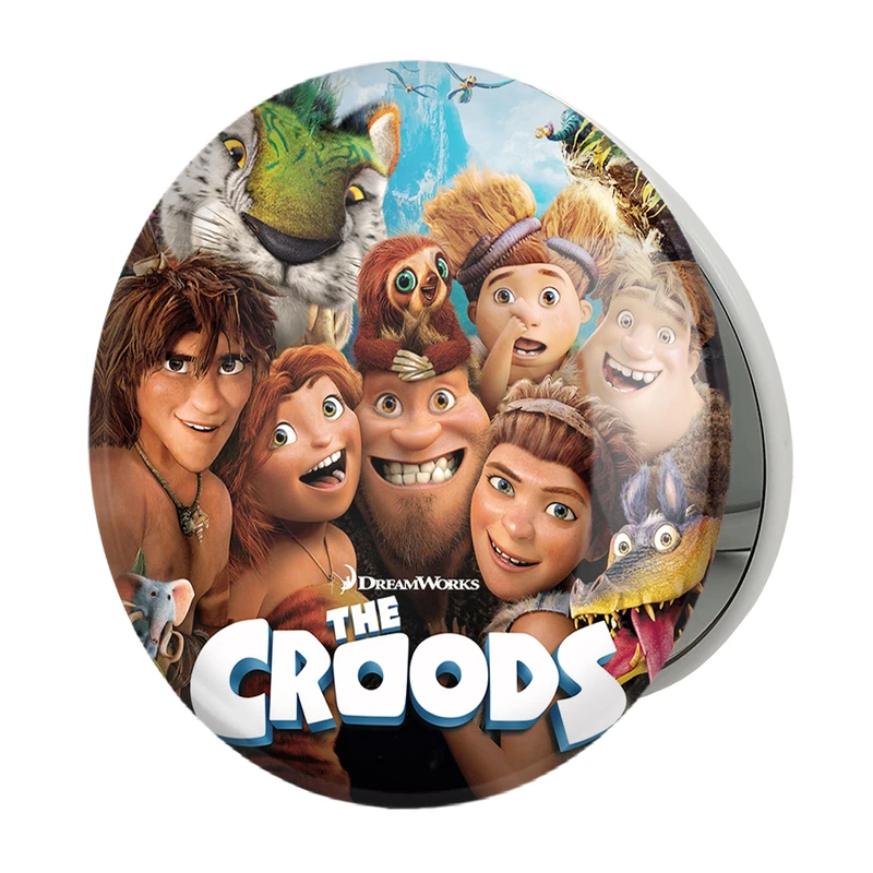 آینه جیبی خندالو طرح غارنشینان عصر جدید مدل تاشو کد 4797 