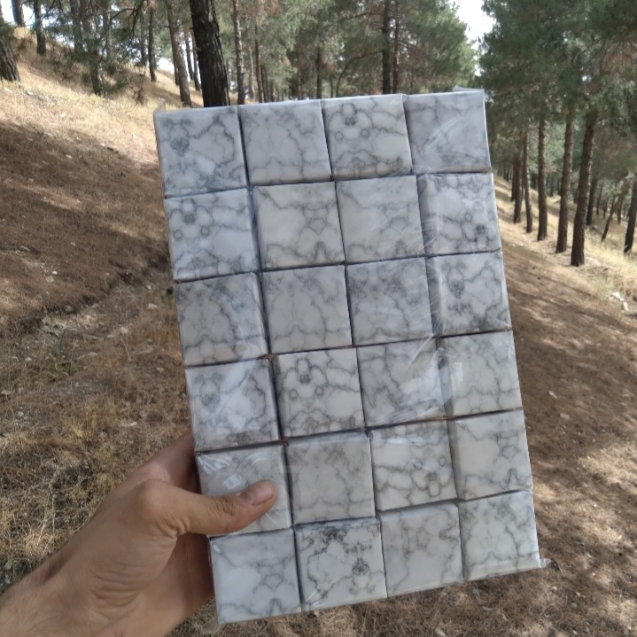 جعبه انگشتر مدل سنگ مرمر مجموعه 24 عددی