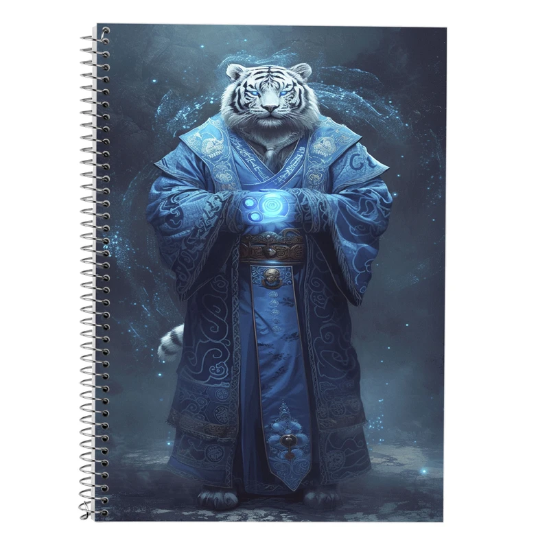 دفتر زبان 50 برگ مدوپد مدل سه خط طرح حیوانات جنگجو کد DF14763