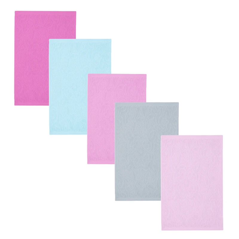 حوله دست و صورت هوبی مدل OZANTEKS سایز 50x30 سانتی متری مجموعه 5 عددی