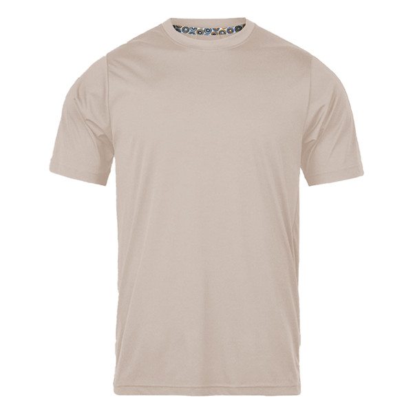 تی شرت آستین کوتاه مردانه رانژ مدل ساده 23RA05 - 413 رنگ کرم