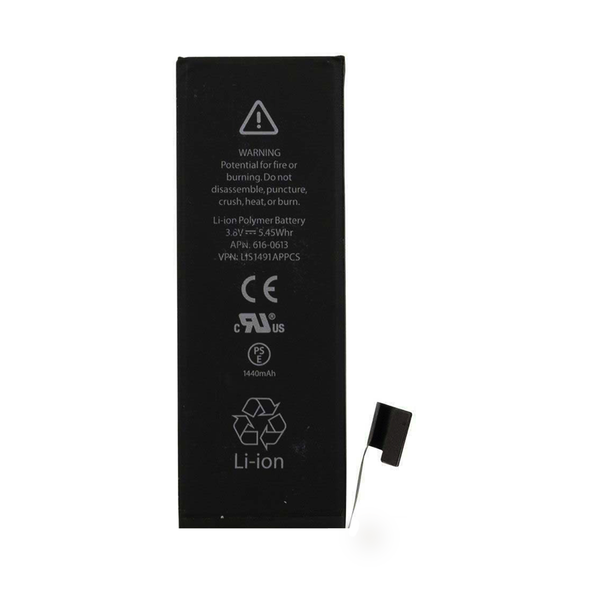 باتری موبایل مدل 0613-616 APN ظرفیت 1440 میلی آمپر ساعت مناسب برای گوشی موبایل اپل iPhone 5G