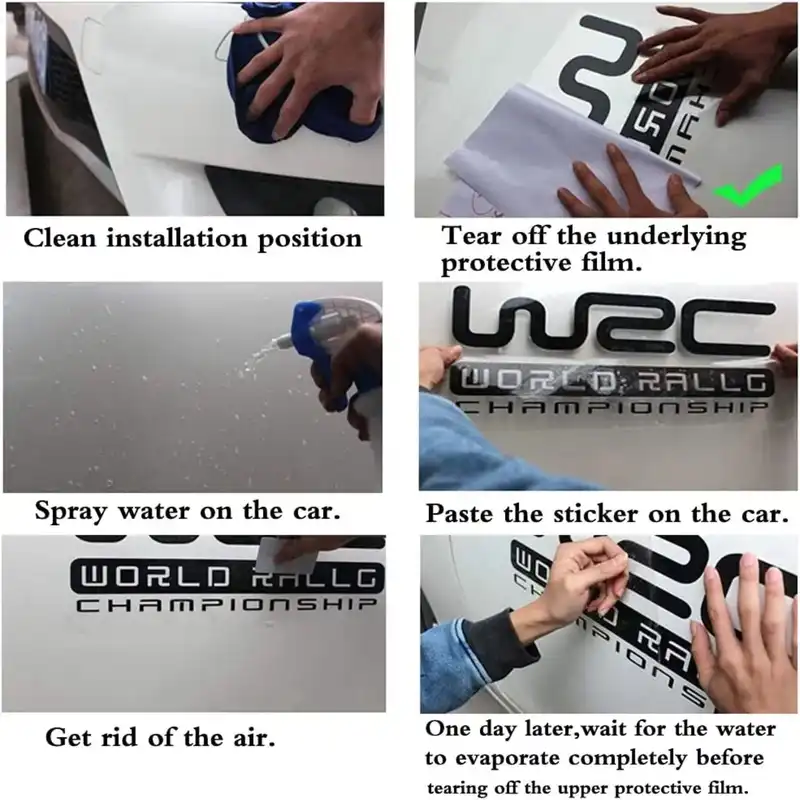 برچسب بدنه خودرو ونگارد کد 24 مجموعه 4 عددی