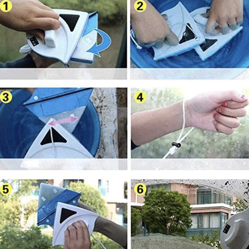 شیشه پاک کن مدل مغناطیسی دوجداره