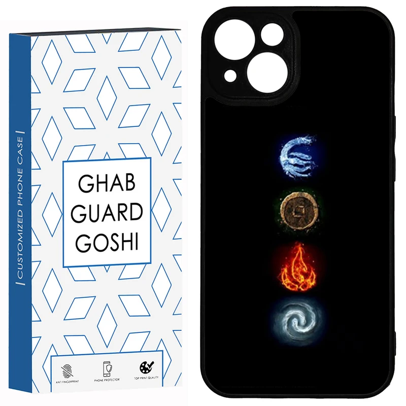 کاور قاب گارد گوشی طرح 4 عنصر کد TPU-449 مناسب برای گوشی موبایل سامسونگ Galaxy A70 / A70s